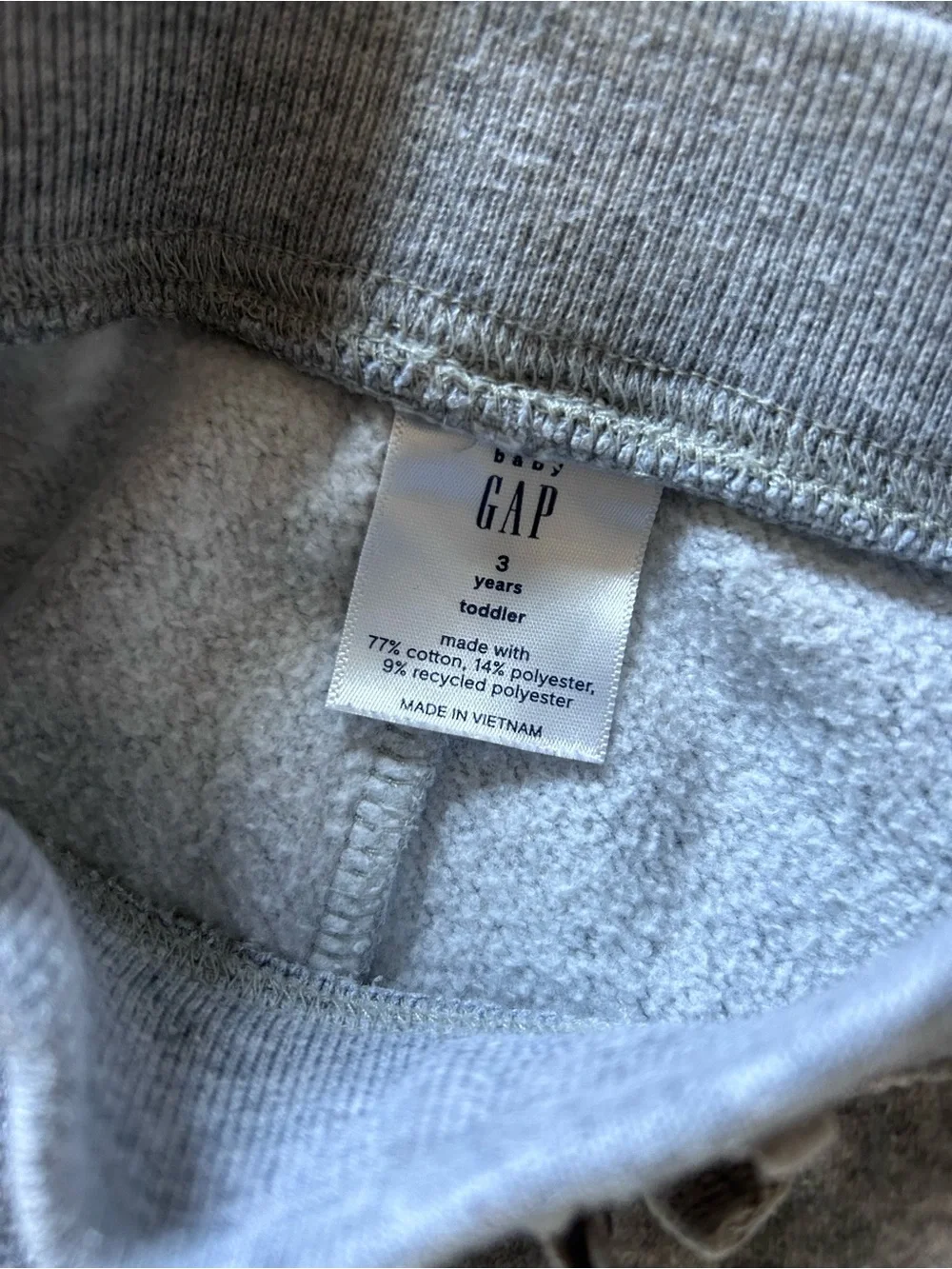 GAP Toddler Heather Gray Sweatpants size 3T (play condition)